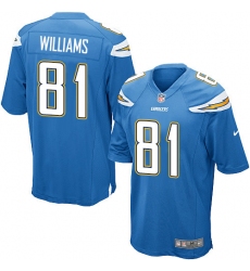 Men's Nike Los Angeles Chargers #81 Mike Williams Game Electric Blue Alternate NFL Jersey