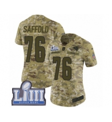 Women's Nike Los Angeles Rams #76 Rodger Saffold Limited Camo 2018 Salute to Service Super Bowl LIII Bound NFL Jersey