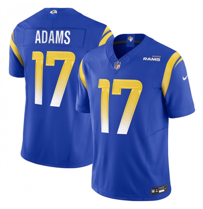 Men's Los Angeles Rams #17 Davante Adams Blue 2024 F.U.S.E. Vapor Untouchable Limited Football Stitched Jersey