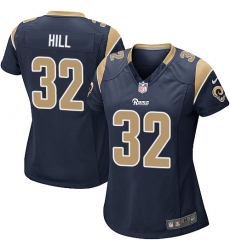 Women's Nike Los Angeles Rams #32 Troy Hill Game Navy Blue Team Color NFL Jersey