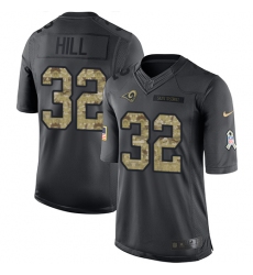 Youth Nike Los Angeles Rams #32 Troy Hill Limited Black 2016 Salute to Service NFL Jersey