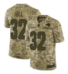 Youth Nike Los Angeles Rams #32 Troy Hill Limited Camo 2018 Salute to Service NFL Jersey