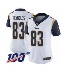 Women's Los Angeles Rams #83 Josh Reynolds White Vapor Untouchable Limited Player 100th Season Football Jersey