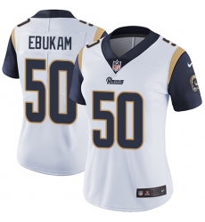 Women's Nike Los Angeles Rams #50 Samson Ebukam White Vapor Untouchable Limited Player NFL Jersey