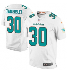 Men's Nike Miami Dolphins #30 Cordrea Tankersley Elite White NFL Jersey