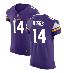 Men's Nike Minnesota Vikings #14 Stefon Diggs Purple Team Color Vapor Untouchable Elite Player NFL Jersey