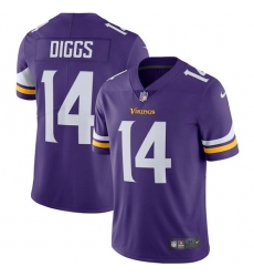Men's Nike Minnesota Vikings #14 Stefon Diggs Purple Team Color Vapor Untouchable Limited Player NFL Jersey