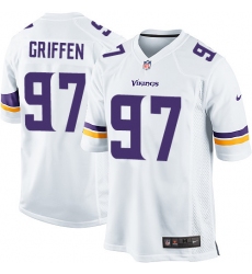 Men's Nike Minnesota Vikings #97 Everson Griffen Game White NFL Jersey