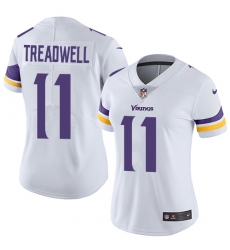 Women's Nike Minnesota Vikings #11 Laquon Treadwell Elite White NFL Jersey