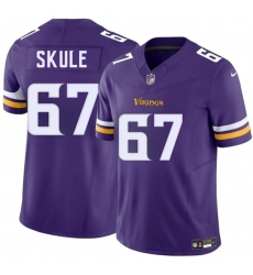 Men's Minnesota Vikings #67 Justin Skule Purple 2025 F.U.S.E. Vapor Untouchable Limited Football Stitched Jersey