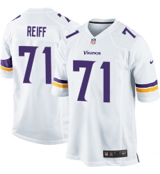 Men's Nike Minnesota Vikings #71 Riley Reiff Game White NFL Jersey