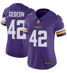 Women's Nike Minnesota Vikings #42 Ben Gedeon Purple Team Color Vapor Untouchable Limited Player NFL Jersey