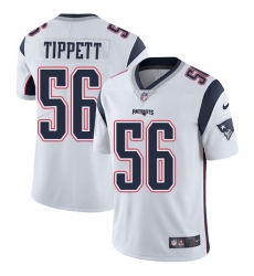 Men's Nike New England Patriots #56 Andre Tippett White Vapor Untouchable Limited Player NFL Jersey