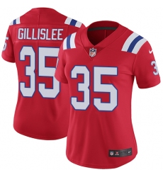 Women's Nike New England Patriots #35 Mike Gillislee Red Alternate Vapor Untouchable Limited Player NFL Jersey