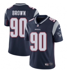 Youth Nike New England Patriots #90 Malcom Brown Navy Blue Team Color Vapor Untouchable Limited Player NFL Jersey