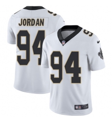 Men's Nike New Orleans Saints #94 Cameron Jordan White Vapor Untouchable Limited Player NFL Jersey