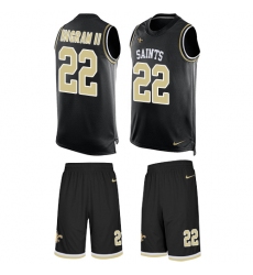 Men's Nike New Orleans Saints #22 Mark Ingram Limited Black Tank Top Suit NFL Jersey