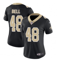 Women's Nike New Orleans Saints #48 Vonn Bell Black Team Color Vapor Untouchable Limited Player NFL Jersey