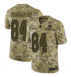 Men's Nike New Orleans Saints #84 Michael Hoomanawanui Limited Camo 2018 Salute to Service NFL Jersey