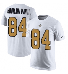 Nike New Orleans Saints #84 Michael Hoomanawanui White Rush Pride Name & Number T-Shirt