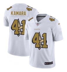 Men's New Orleans Saints #41 Alvin Kamara White Nike White Shadow Edition Limited Jersey