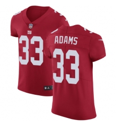 Men's Nike New York Giants #33 Andrew Adams Red Alternate Vapor Untouchable Elite Player NFL Jersey
