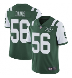 Men's Nike New York Jets #56 DeMario Davis Green Team Color Vapor Untouchable Limited Player NFL Jersey
