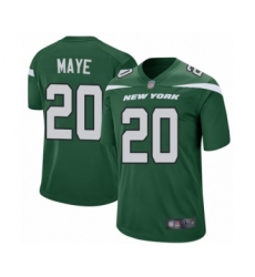 Men's New York Jets #20 Marcus Maye Game Green Team Color Football Jersey