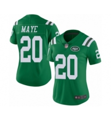 Women's New York Jets #20 Marcus Maye Limited Green Rush Vapor Untouchable Football Jersey