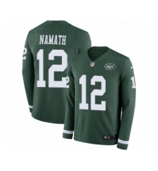 Youth Nike New York Jets #15 Josh McCown Limited Green Therma Long Sleeve NFL Jersey