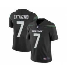 Men's New York Jets #7 Chandler Catanzaro Black Alternate Vapor Untouchable Limited Player Football Jersey
