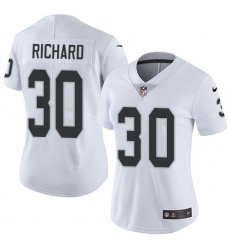 Women's Nike Oakland Raiders #30 Jalen Richard White Vapor Untouchable Limited Player NFL Jersey