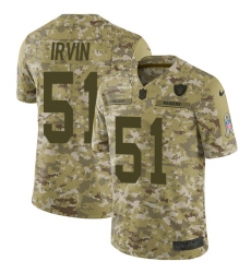 Men's Nike Oakland Raiders #51 Bruce Irvin Limited Camo 2018 Salute to Service NFL Jersey