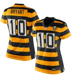 Women's Nike Pittsburgh Steelers #10 Martavis Bryant Limited Yellow/Black Alternate 80TH Anniversary Throwback NFL Jersey