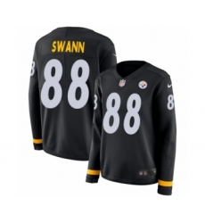 Women's Nike Pittsburgh Steelers #88 Lynn Swann Limited Black Therma Long Sleeve NFL Jersey
