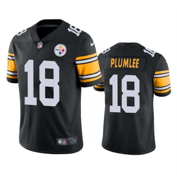 Men's Pittsburgh Steelers #18 John Rhys Plumlee Black Vapor Untouchable Limited Football Stitched Jersey