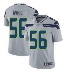 Men's Nike Seattle Seahawks #56 Cliff Avril Grey Alternate Vapor Untouchable Limited Player NFL Jersey