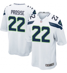 Men's Nike Seattle Seahawks #22 C. J. Prosise Game White NFL Jersey