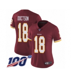Women's Washington Redskins #18 Josh Doctson Burgundy Red Team Color Vapor Untouchable Limited Player 100th Season Football Jersey