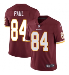 Men's Nike Washington Redskins #84 Niles Paul Burgundy Red Team Color Vapor Untouchable Limited Player NFL Jersey