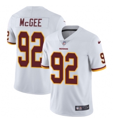Men's Nike Washington Redskins #92 Stacy McGee White Vapor Untouchable Limited Player NFL Jersey
