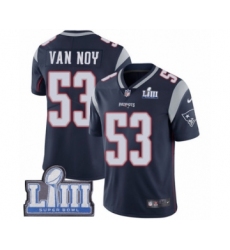 Men's Nike New England Patriots #53 Kyle Van Noy Navy Blue Team Color Vapor Untouchable Limited Player Super Bowl LIII Bound NFL Jersey
