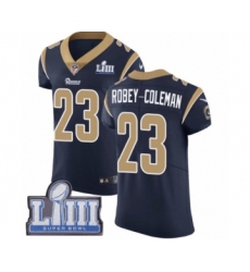 Men's Nike Los Angeles Rams #23 Nickell Robey-Coleman Navy Blue Team Color Vapor Untouchable Elite Player Super Bowl LIII Bound NFL Jersey