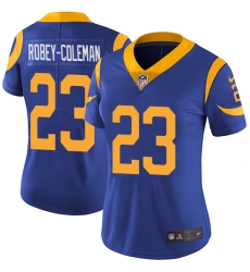Women's Nike Los Angeles Rams #23 Nickell Robey-Coleman Elite Royal Blue Alternate NFL Jersey
