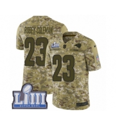 Youth Nike Los Angeles Rams #23 Nickell Robey-Coleman Limited Camo 2018 Salute to Service Super Bowl LIII Bound NFL Jersey