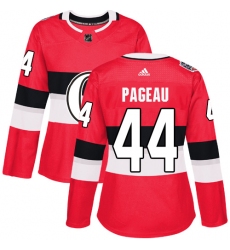 Women's Adidas Ottawa Senators #44 Jean-Gabriel Pageau Authentic Red 2017 100 Classic NHL Jersey