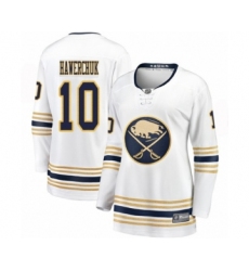 Women's Buffalo Sabres #10 Dale Hawerchuk Fanatics Branded White 50th Season Breakaway Hockey Jersey
