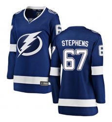 Women's Tampa Bay Lightning #67 Mitchell Stephens Fanatics Branded Royal Blue Home Breakaway NHL Jersey