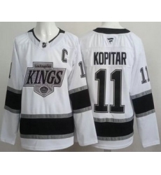 Men's Los Angeles Kings #11 Anze Kopitar White Authentic Jersey