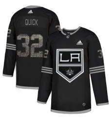 Men's Adidas Los Angeles Kings #32 Jonathan Quick Black Authentic Classic Stitched NHL Jersey